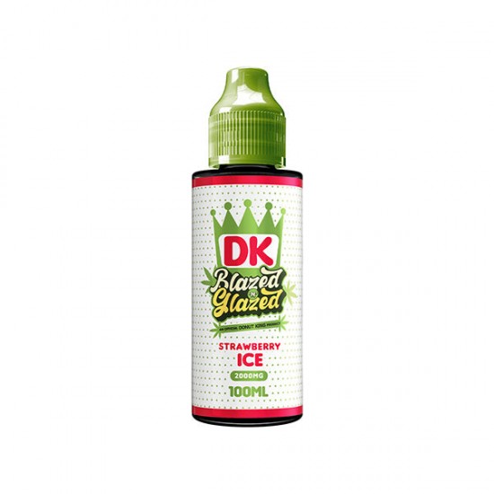 DK Blazed N Glazed 2000mg CBD E-liquid 120ml (50VG/50PG) - Flavour: Strawberry Ice