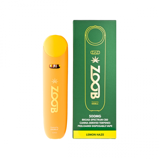Zoob 500mg Broad Spectrum CBD Vape Pen - Flavour: Lemon Haze