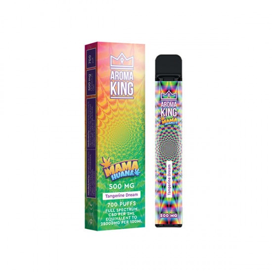 Aroma King Mama Huana 500mg CBD Disposable Vape Device 700 Puffs - Flavour: Tangerine Dream