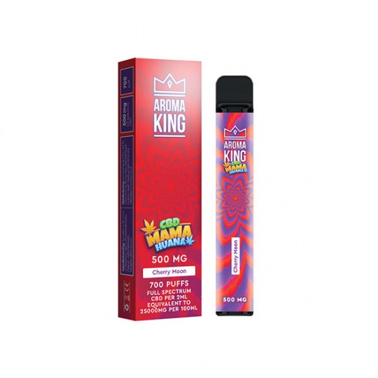Aroma King Mama Huana 500mg CBD Disposable Vape Device 700 Puffs - Flavour: Cherry Moon