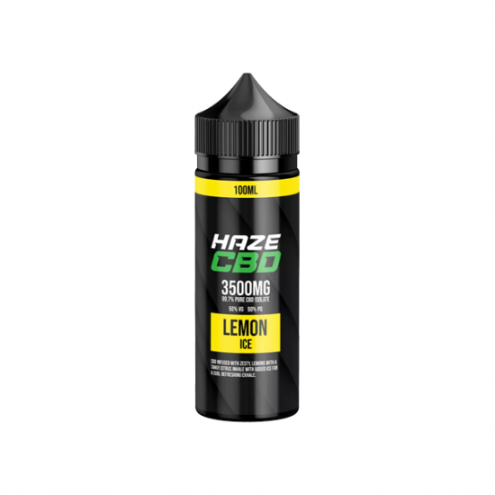 Haze 3500mg CBD E-Liquid 100ml (50VG/50PG) - Flavour: Lemon Ice