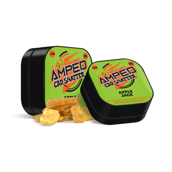 Amped CBD 99% CBD Shatter 1g - Flavour: Applejack