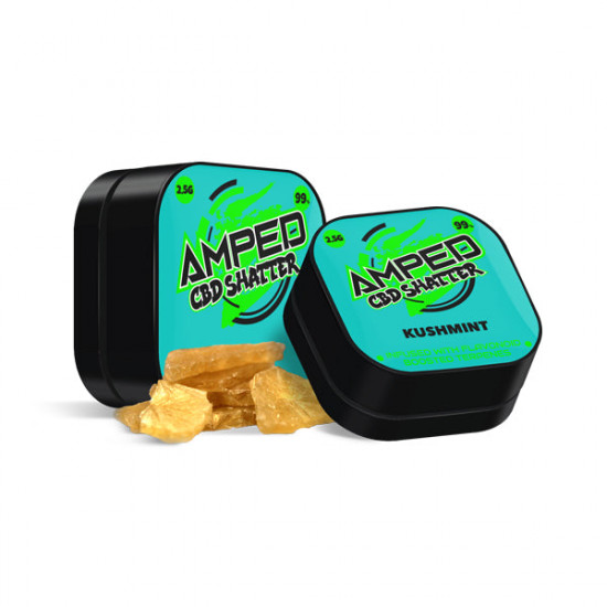 Amped CBD 99% CBD Shatter 1g - Flavour: Kushmint