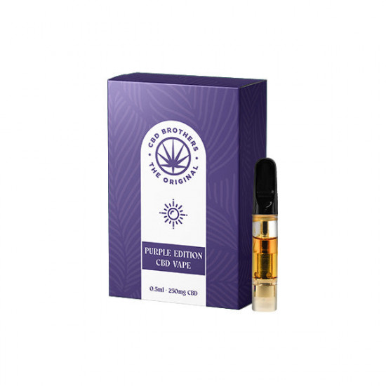 CBD Brothers 250mg Vape Cartridges - 0.5ml - Flavour: Purple Edition