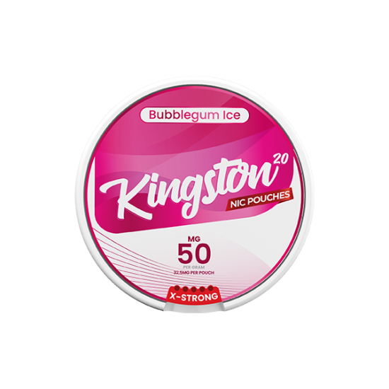 50mg Kingston Nicotine Pouches - 20 Pouches - Flavour: Bubblegum Ice