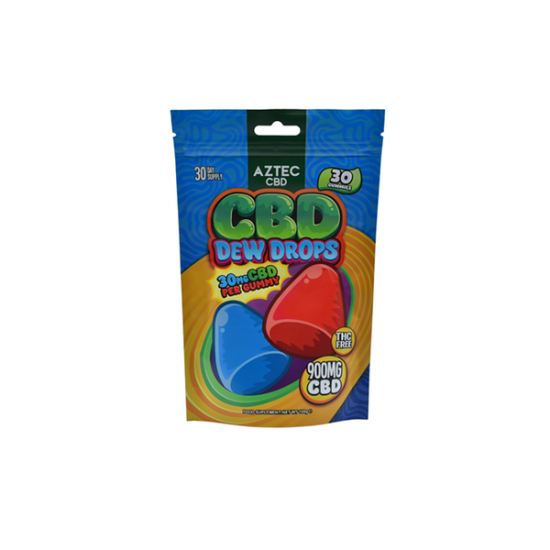 Aztec CBD 900mg Gummies - 150g - Flavour: Dew Drops