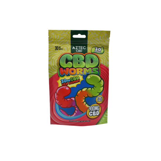 Aztec CBD 900mg Gummies - 150g - Flavour: Worms