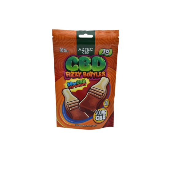 Aztec CBD 900mg Gummies - 150g - Flavour: Fizzy Bottles