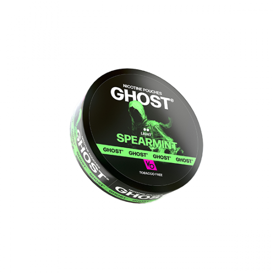 6mg Ghost Light Nicotine Pouches - 20 Pouches - Flavour: Spearmint