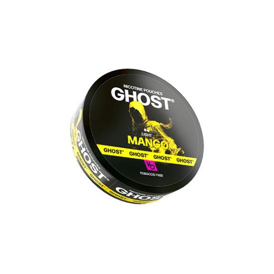 6mg Ghost Light Nicotine Pouches - 20 Pouches - Flavour: Mango