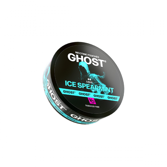 6mg Ghost Light Nicotine Pouches - 20 Pouches - Flavour: Ice Spearmint