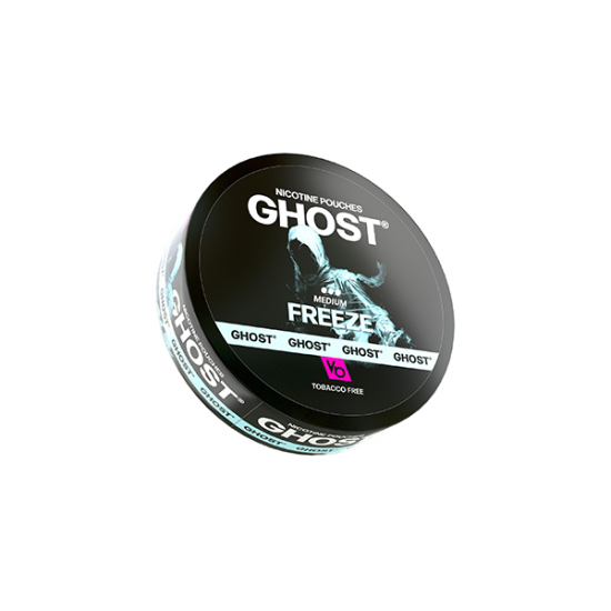 16mg Ghost Medium Nicotine Pouches - 20 Pouches - Flavour: Freeze