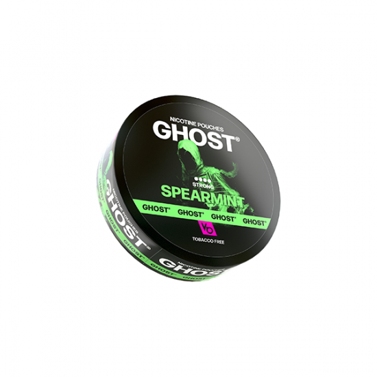 25mg Ghost Strong Nicotine Pouches - 20 Pouches - Flavour: Spearmint