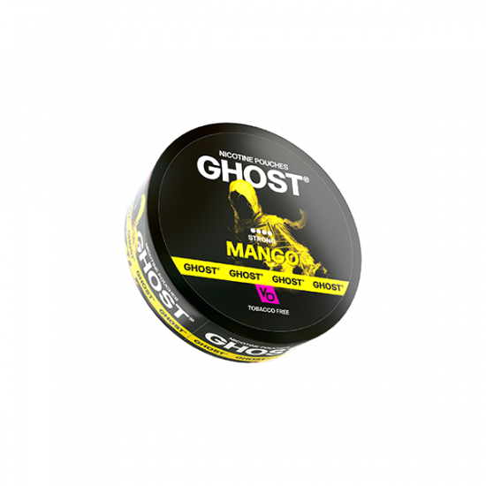 25mg Ghost Strong Nicotine Pouches - 20 Pouches - Flavour: Mango