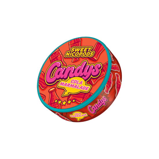 46.9mg Candys Slim Nicotine Pouches - 20 Pouches - Flavour: Cola Marmalade