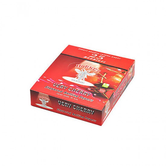 25 Hornet Flavoured King Size Rolling Paper - 12 Flavours - Flavour: Very Cherry