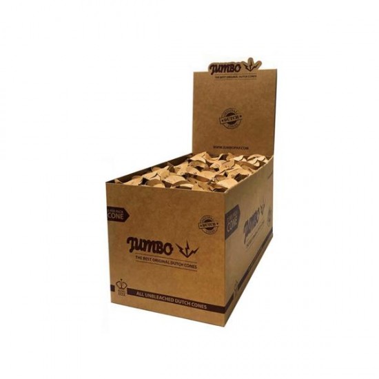 Jumbo King Sized Dutch Cones Unbleached Pre-Rolled  - Brown - Amount: x32 (Display Box)