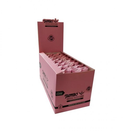 Jumbo King Sized Premium Dutch Cones Pre-Rolled  - Pink - Amount: x32 (Display Box)