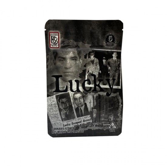 Printed Mylar Zip Bag 3.5g Large - Amount: x1 & Design: Lucky