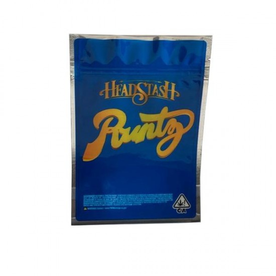 Printed Mylar Zip Bag 3.5g Large - Amount: x50 & Design: Head Stash Runtz