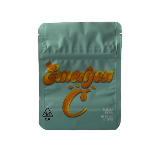 Printed Mylar Zip Bag 3.5g Standard - Amount: x50 & Design: Emergen