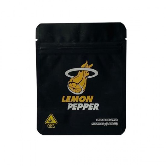 Printed Mylar Zip Bag 3.5g Standard - Amount: x1 & Design: Lemon Pepper