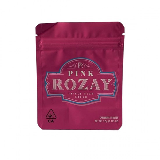 Printed Mylar Zip Bag 3.5g Standard - Amount: x1 & Design: Pink Rozay