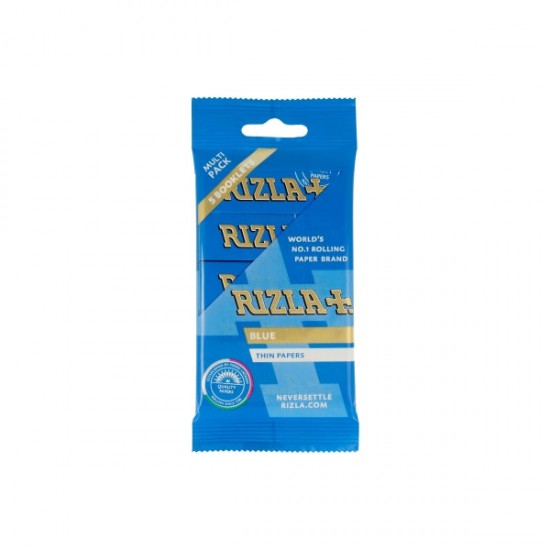 5 Pack Blue Regular Rizla Rolling Papers (Flow Pack)