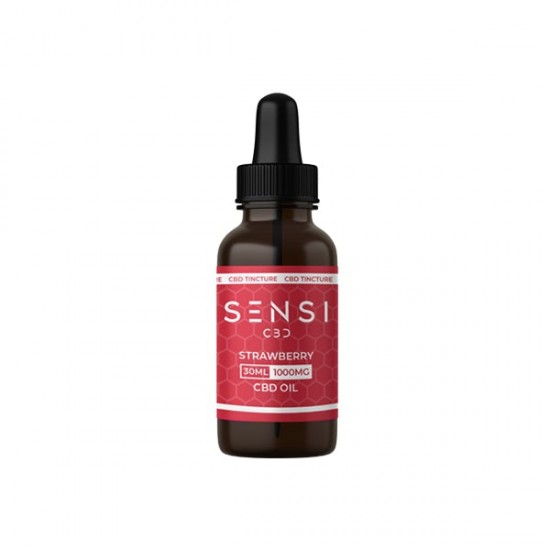 Sensi CBD 1000mg CBD Tinture Oil 30ml (BUY 1 GET 1 FREE) - Flavour: Strawberry
