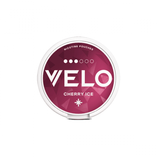 10mg Velo Slim Strong Strength Nicotine Pouches - 20 Pouches - Flavour: Cherry Ice