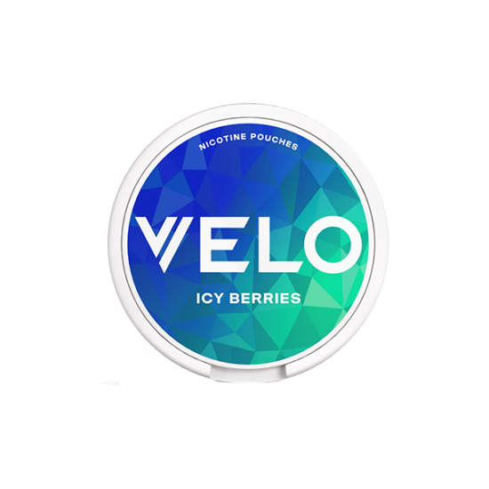 10mg Velo Slim Strong Strength Nicotine Pouches - 20 Pouches - Flavour: Icy Berries