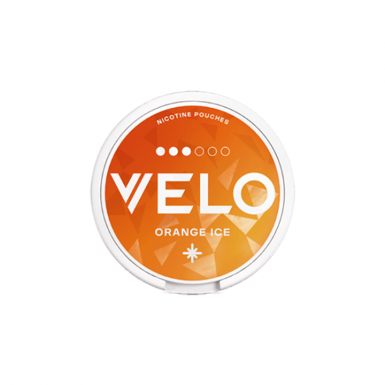 10mg Velo Slim Strong Strength Nicotine Pouches - 20 Pouches - Flavour: Orange Ice