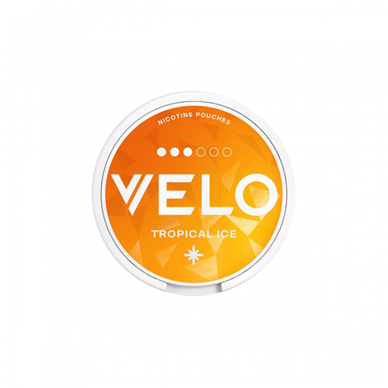 10mg Velo Slim Strong Strength Nicotine Pouches - 20 Pouches - Flavour: Tropical Ice