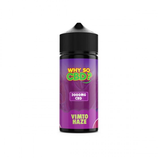 Why So CBD? 3000mg Full Spectrum CBD E-liquid 120ml - Flavour: Vimto Haze