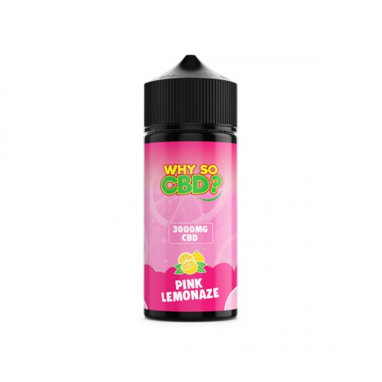 Why So CBD? 3000mg Full Spectrum CBD E-liquid 120ml - Flavour: Pink Lemonaze