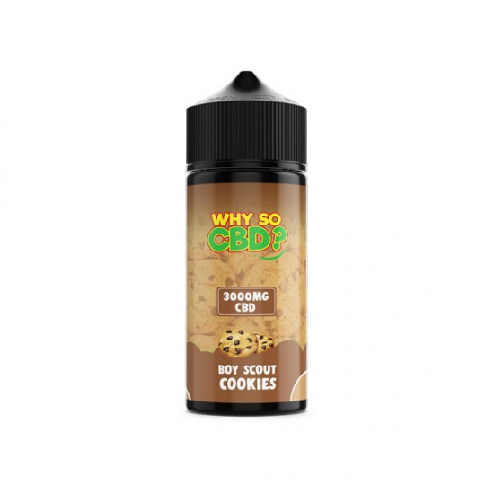 Why So CBD? 3000mg Full Spectrum CBD E-liquid 120ml - Flavour: Boy Scout Cookies
