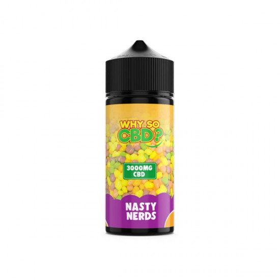Why So CBD? 3000mg Full Spectrum CBD E-liquid 120ml - Flavour: Nasty Nerds