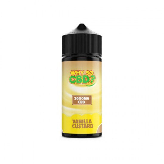 Why So CBD? 3000mg Full Spectrum CBD E-liquid 120ml - Flavour: Vanilla Custard
