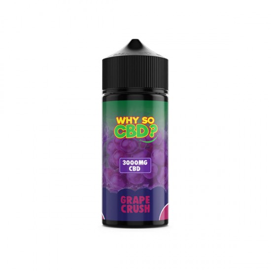 Why So CBD? 3000mg Full Spectrum CBD E-liquid 120ml - Flavour: Grape Crush