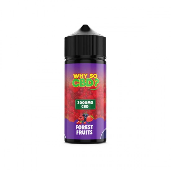Why So CBD? 3000mg Full Spectrum CBD E-liquid 120ml - Flavour: Forest Fruits