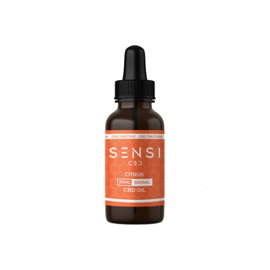 Sensi CBD 500mg CBD Broad-Spectrum Tinture Oil 30ml (BUY 1 GET 1 FREE) - Flavour: Citrus