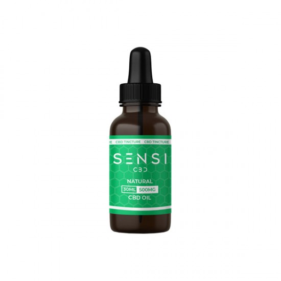 Sensi CBD 500mg CBD Broad-Spectrum Tinture Oil 30ml (BUY 1 GET 1 FREE) - Flavour: Natural