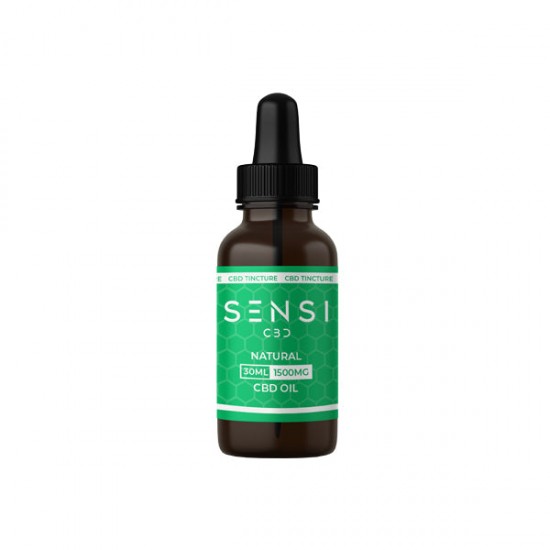 Sensi CBD 1500mg CBD Tinture Oil 30ml (BUY 1 GET 1 FREE) - Falvours: Natural