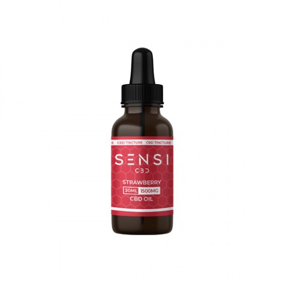 Sensi CBD 1500mg CBD Tinture Oil 30ml (BUY 1 GET 1 FREE) - Falvours: Strawberry