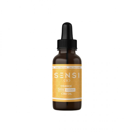 Sensi CBD 5000mg CBD Broad-Spectrum Tinture Oil 30ml (BUY 1 GET 1 FREE) - Flavour: Orange