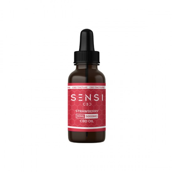 Sensi CBD 5000mg CBD Broad-Spectrum Tinture Oil 30ml (BUY 1 GET 1 FREE) - Flavour: Strawberry