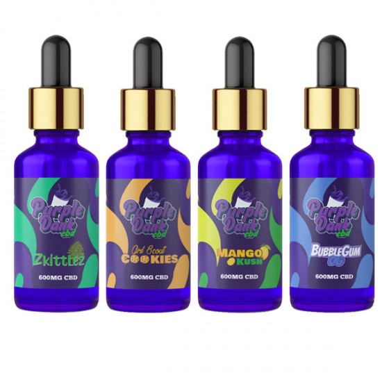 Purple Dank CBD Flavoured CBD Oil 600mg CBD Oil 30ml (BUY 1 GET 1 FREE) - Flavour: Blackberry Kush