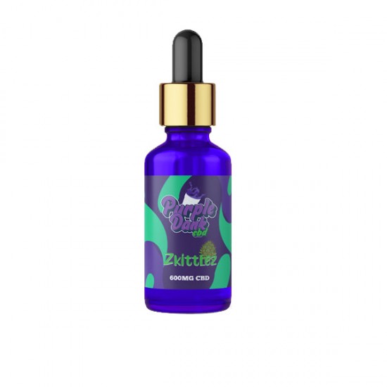 Purple Dank CBD Flavoured CBD Oil 600mg CBD Oil 30ml (BUY 1 GET 1 FREE) - Flavour: Zkittlez