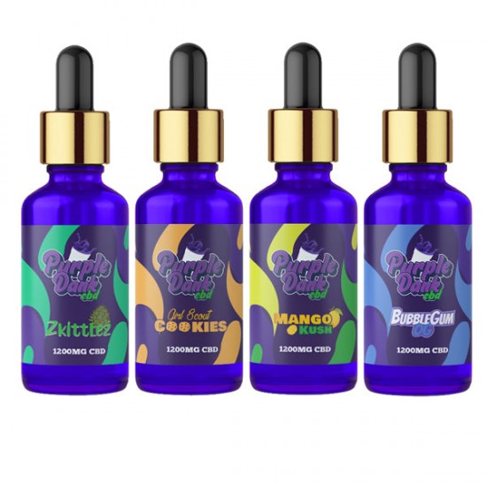 Purple Dank CBD Flavoured CBD Oil 1200mg CBD Oil 30ml (BUY 1 GET 1 FREE) - Flavour: Blackberry Kush