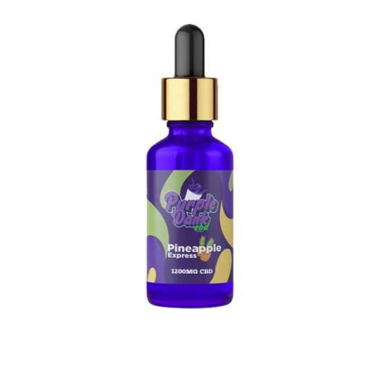 Purple Dank CBD Flavoured CBD Oil 1200mg CBD Oil 30ml (BUY 1 GET 1 FREE) - Flavour: Pineapple Express